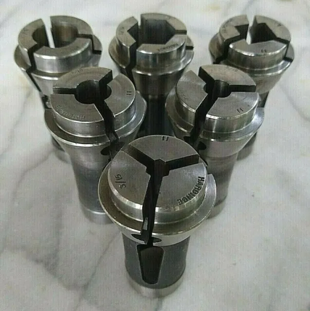 HARDINGE 11 Collets Collet Miyano CNC Lathe for sizes see below Lot of 6