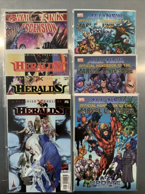 ALL-New Official Handbook of the Marvel Universe Heralds Comic Lot VF/NM