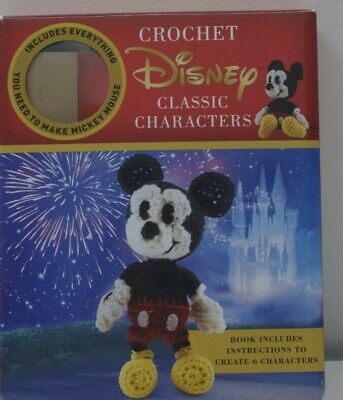 Kit de libros de personajes de crochet de Disney 6 proyectos Mickey Mouse Thunder Bay caja abierta