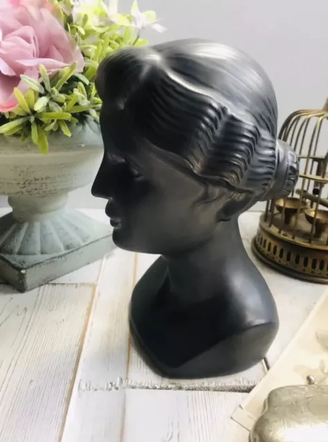 Vintage Victorian Style Ceramic Lady Bust Statue Figure Anthropologie