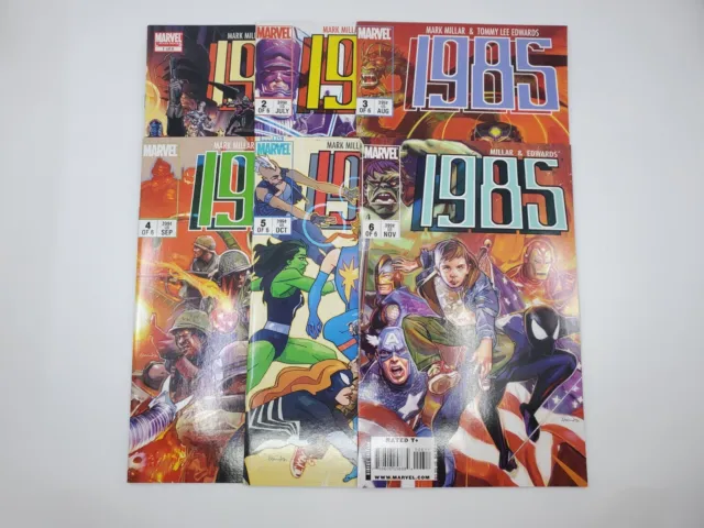 1985 #1 2 3 4 5 6 Marvel Mini Series Comic Book Complete Run Set 1-6 Lot