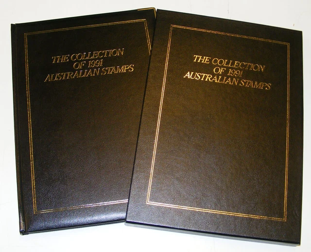 Australia Post 1991 Leather Year Album collection PO Cost $94.95 Retail $150 MUH