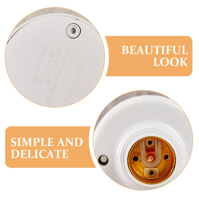 INDUCTION LIGHT SOCKET E27 Lamp Holder Light Bulb Socket Corridor Front