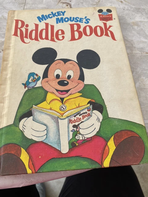 Mickey Riddle University MICKEY MOUSE’S RIDDLE Book By Disney’s Wonderful World Of Reading 1972 ...