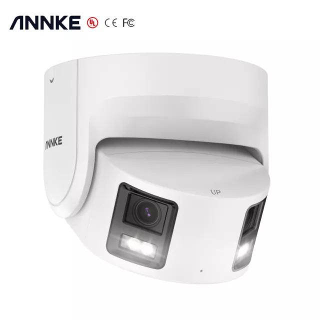 ANNKE 4K 8MP POE Cámara de Vigilancia Noche Color Doble Objetivo Audio Bidireccional IP67