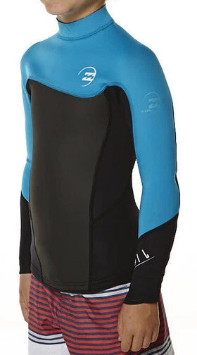 New $55 Billabong Foil 2mm Wetsuit Jacket Turquoise Size Boys 16