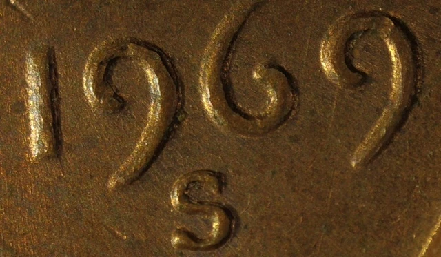 1969 S Lincoln Cent DDO - N-0044
