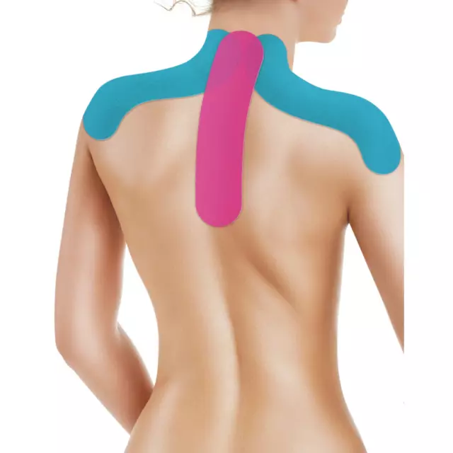 Physiotape Kinesiotape Tape vorgeschnittenes 4er Set für Schulter und Nacken