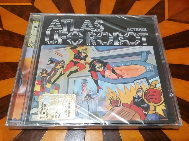 Poster Graffiti Handmade Goldrake/Atlas UFO Robot - Opera D'Arte Firmata Moreno-Mata, 23x32.5 Cm, Per Appassionati Anime E Decorazione Moderna