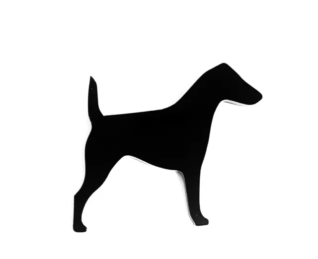 Fox Terrier Abrigo Suave Perro Broche Insignia Pin Bufanda Fijador Regalo en Negro