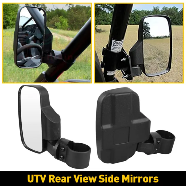 UTV Side View Rear Mirrors Set For Kawasaki Mule PRO FX FXT DX DXT PRO-MX Teryx