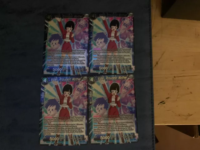 X4 Videl, Orgullosa Madre LÁMINA WMAT Power Booster Dragon Ball Super Juego de Cartas