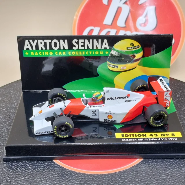 EDITION 43 N° 8 Mc LAREN MP 4/8 FORD V8 1993 AYRTON SENNA SCALE 1/43