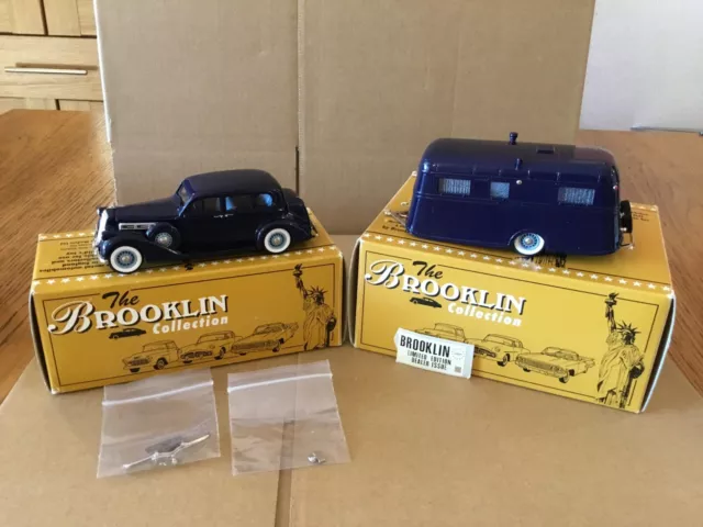 Brooklin Models Ltd 1:43 Scale BRK80 + 81- 1936 Pierce Arrow Sedan + Travelodge