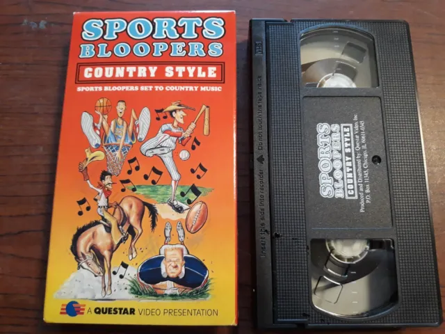 Sports Bloopers Country Style (VHS, 1994) QV2313