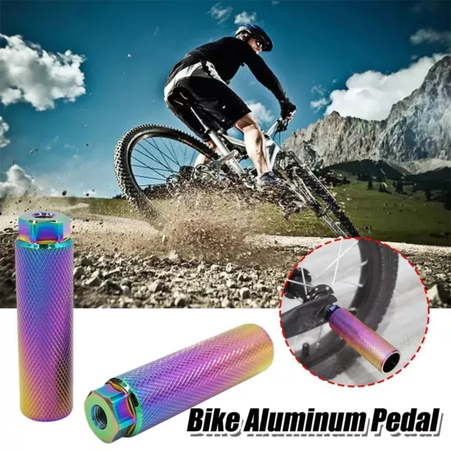 Foot Pick Alloy Foot Stunt Peg Bicycle Axle Pedal Footrest Lever Cylinder Grip