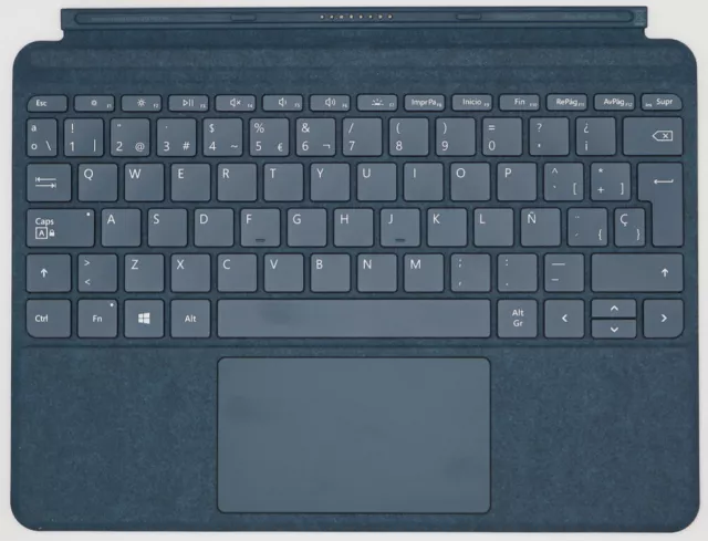 Microsoft Surface Go Signature Type Cover Clavier QWERTY Espagnol - Bleu Cobalt