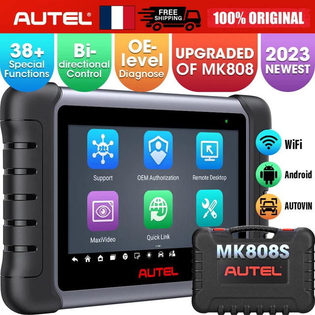 Valise Diagnostic Auto OBD2 Français - Lecteur De Codes Panne Moteur - Compatible BMW, Audi, Peugeot, VW Et Plus