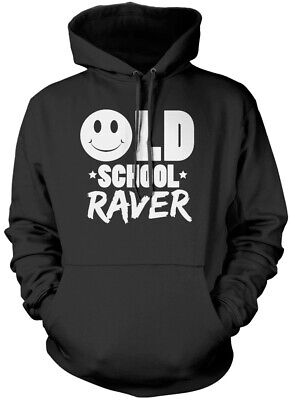 Old School Raver  Unisex Hoodie  Old School Raver T-Shirt 80`s 90`s Acid House R