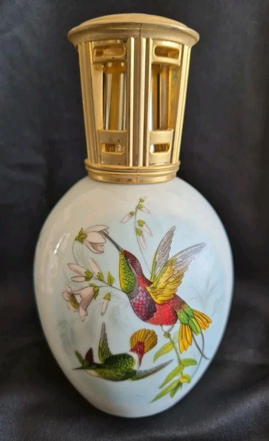 Lampe Berger En Porcelaine AS VIOLA GIRAUD LIMOGE - Lampe Diffuseur De Parfum Vintage