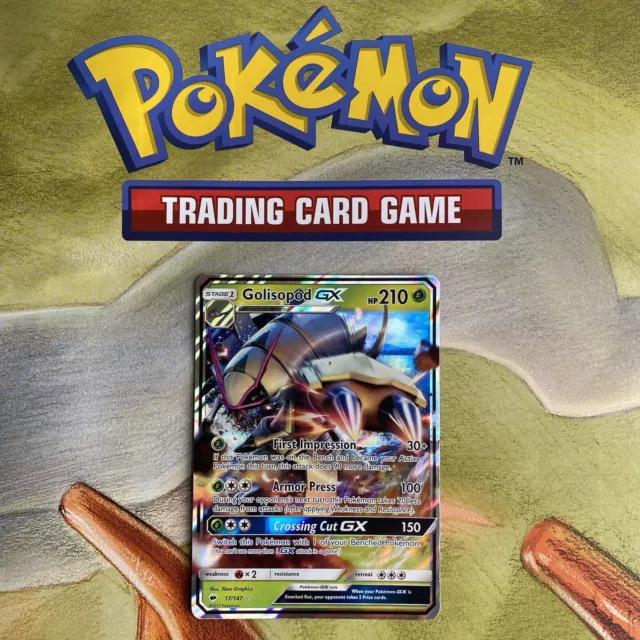 Golisopod GX 17/147 Burning Shadows Pokémon TCG Half Art Holo Card