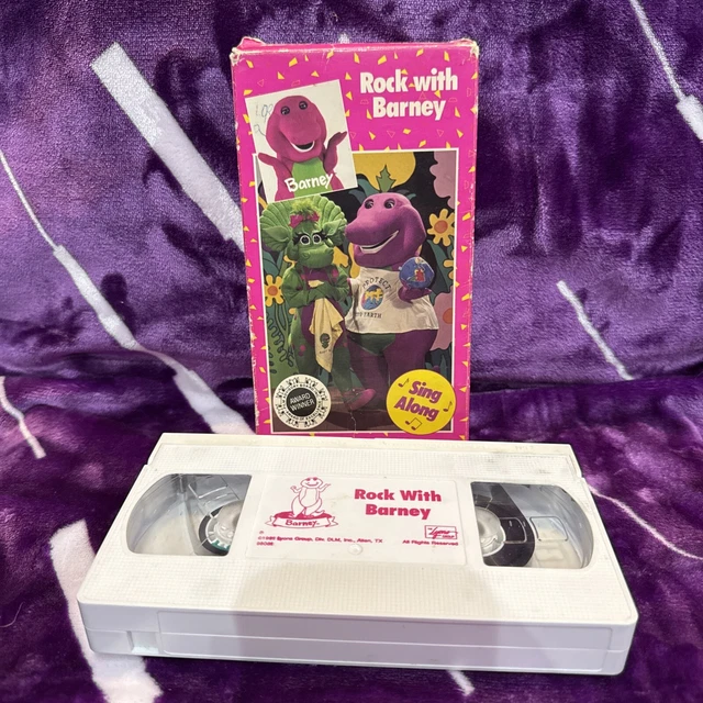 BARNEY & FRIENDS Rock With Barney VHS 1990 Video Tape Sing Along Lyons ...