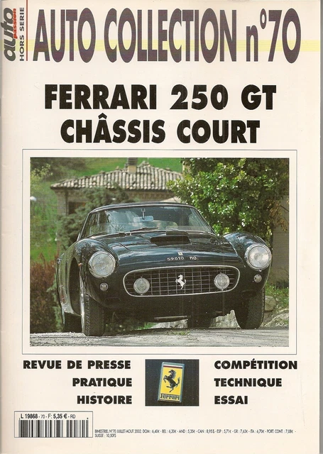 Ferrari 250 GT Berlinetta Eric Clapton ELITE HOTWHEELS T6254 1/18