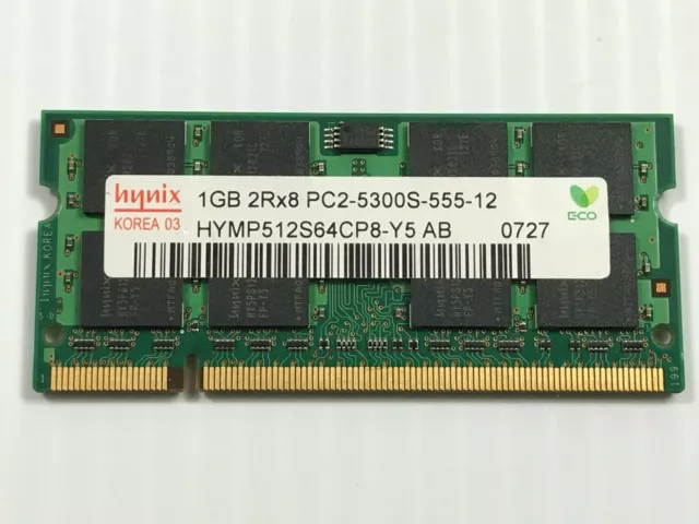 Hynix 1GB DDR2 ram, PC25300S ,  Sodimm Laptop memory , HYMP512S64CP8-Y5