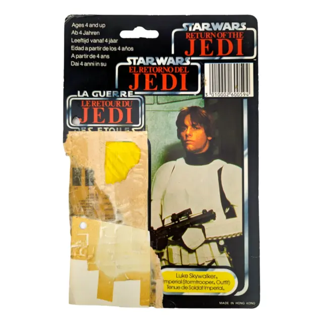 Star Wars Vintage 1983 Palitoy Luke Stormtrooper Ultimi 17 Tri-Logo Cardback