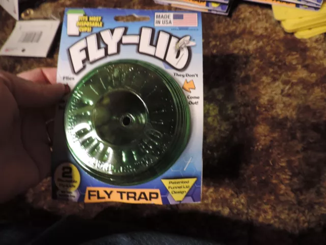 Billy Bob Products Fly Lid-Fly Trap 2 pcs reusable fly lids