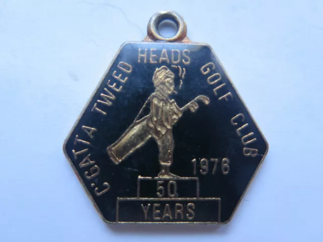 1976 Coolangatta Tweed Heads Golf Club Members Badge Nsw  50 Years