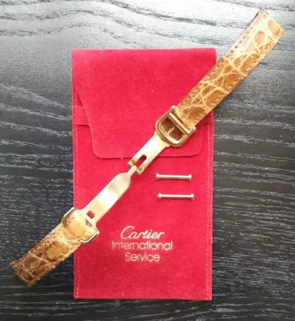 CARTIER Must Colise Vermeil Watch D buckle belt 240320T