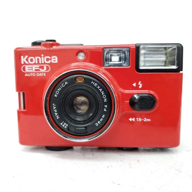 【動作確認済】 KONICA EFJ AUTO DATE F0820-6e p KONICA EFJ AUTO DATE F0820-6e Film Camera Used, Easy