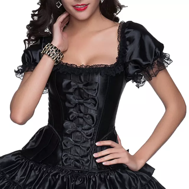 sexy Corsage schwarz Vollbrust Korsett Bustier Top Bluse Dessous Co Wäschebeutel