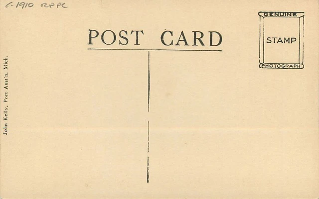 Michigan Austin Rocks Port Austin C-1910 RPPC Photo Postcard 22-1492 2
