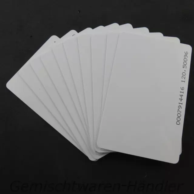 10 Rfid Cartes 0,82 MM 125kHz Transpondeur Porte-Clés Codeschloss Badge Karte