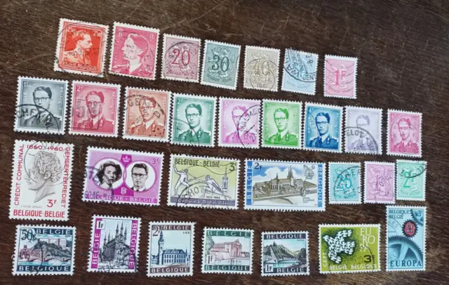 Belgique België Belgien kleines Lot Konvolut Briefmarken von 1950 - 1969