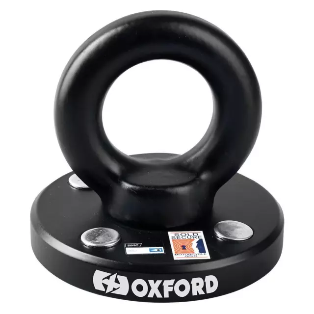 Oxford RotaForce Motorcycle Ground Anchor Wall Motorbike Security Black 4 Bolt