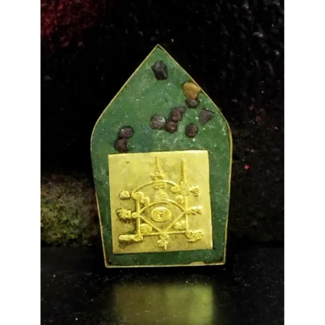 thai Amulet Phaya Khao Kham Chao Sanea Lanna Golden Mask Pho Pu Hermit Amnat 3