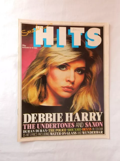 Smash Hits Magazine Aug 6 - 19 Aug  1981 Debbie Harry, Saxon, Soft Cell