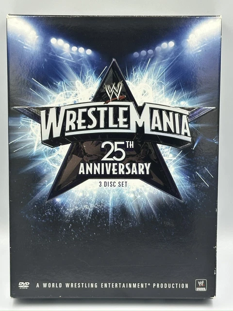 WWE: WRESTLEMANIA 25TH Anniversary (DVD, 2009, 3-Disc Set) Brand