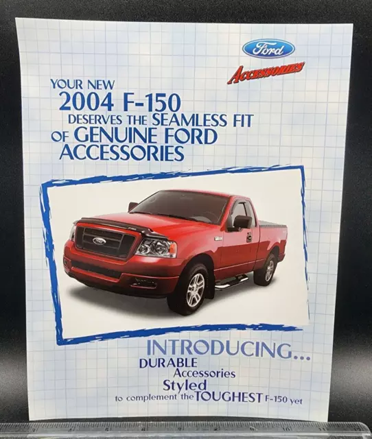 2004 Ford F-150 Accessories Sales Salesman Showroom Dealer Brochure 4pgs