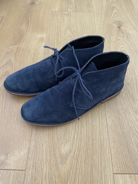 NEXT MENS BLUE suede Chukka lace up Casual Ankle Boots UK 8 Eur 42 £12. ...