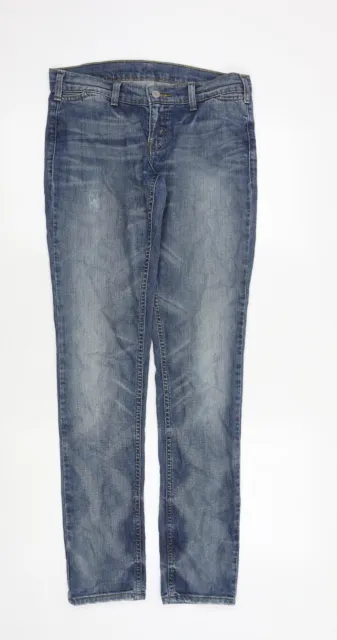 Signature by Levi Strauss & Co. Womens Blue Cotton Straight Jeans Size 30 in Reg