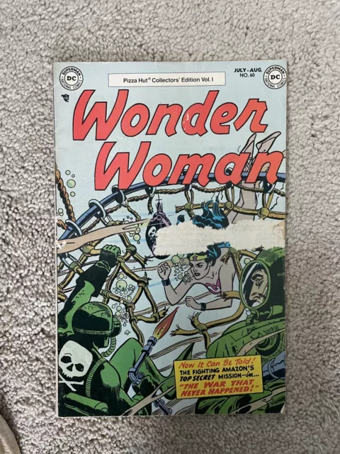 🇺🇸🔥👙Vintage: Wonder Woman, #60, Pizza Hut Collectors Ed. #1💃💃💃