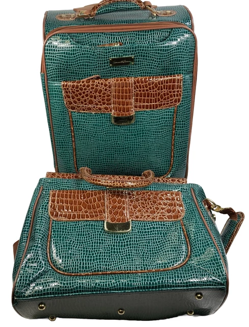 Samantha Brown First Class Turquoise 20” Spinner Travel Set - Suitcase & DayBag
