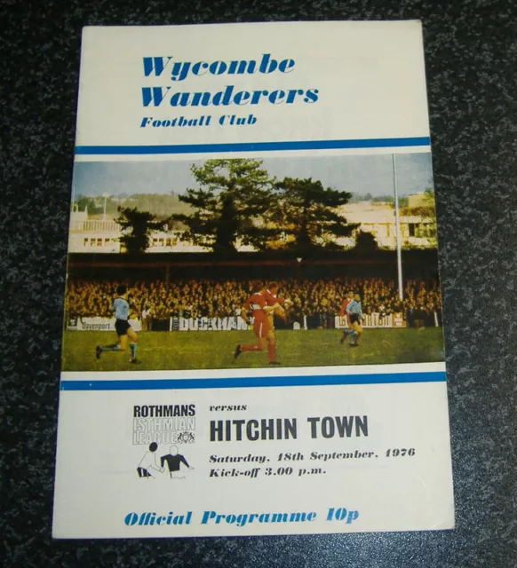 Wycombe Wanderers v Hitchin Town 1976/77