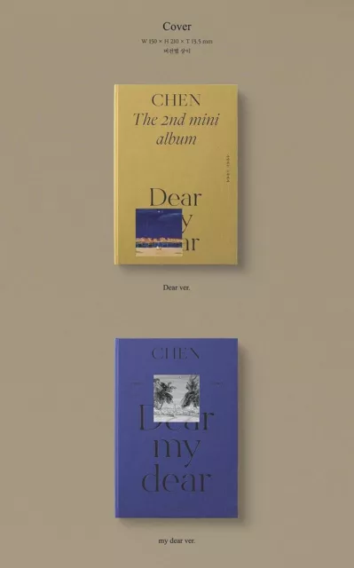 CHEN EXO 2nd Mini Album [Dear my dear] CD+104p Photobook+Photocard+Letter Sealed 2