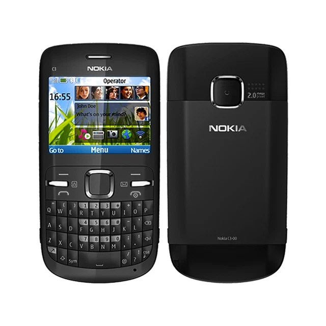 Téléphone Portable Nokia C3-00 - Bluetooth, FM, WiFi, 2MP - Débloqué - Occasion