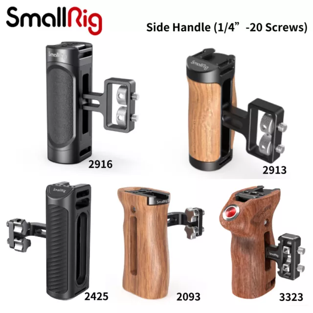 SmallRig Mini Handle Side Handgrip Side Handle with 1/4"-20 Screws for Camera